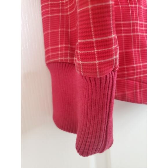 Bergans of Norway 1523 Mandal Lady Red Plaid Outdoor Belted Jacket Women's Large - Picture 14 of 16